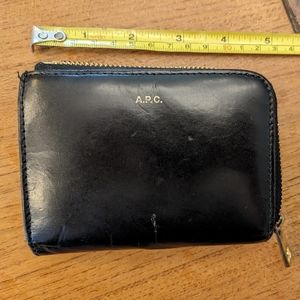 A.P.C. mini wallet, leather black